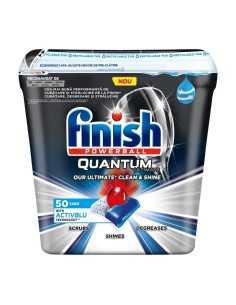 Detergent pentru masina de spalat vase Finish Quantum Ultimate Activblu Capsule, 50 spalari