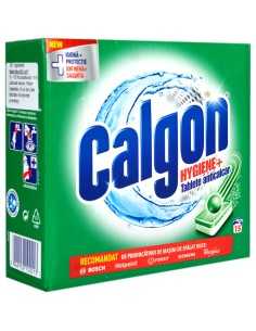 Tablete anticalcar pentru masina de spalat Calgon Hygiene+, 15 bucati