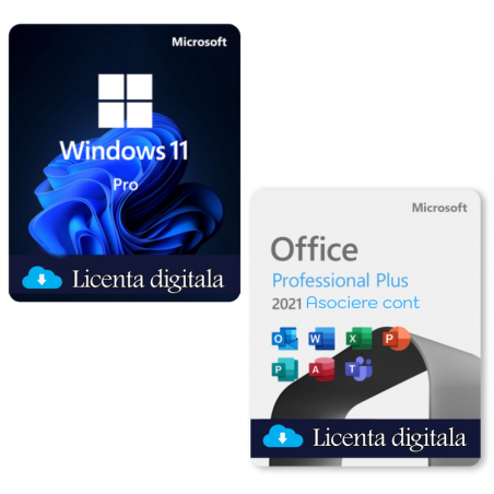 Pachet Windows 11 Professional Retail + Office 2021 Professional Plus